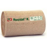 Бинт эластичный Rosidal / Розидал, размер 10 см х 5м, хлопок, малое растяжение, сильная компрессия, телесный цвет, 22202